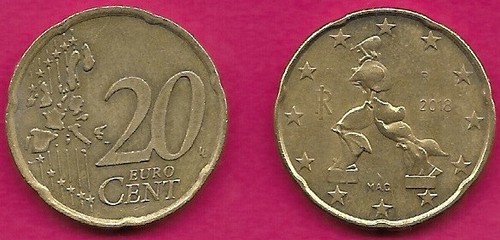 Italia euro cent - euro, 2018r