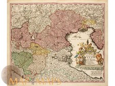 Venezia Mappa Antica Italia