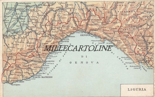 Genova liguria cartolina - e,