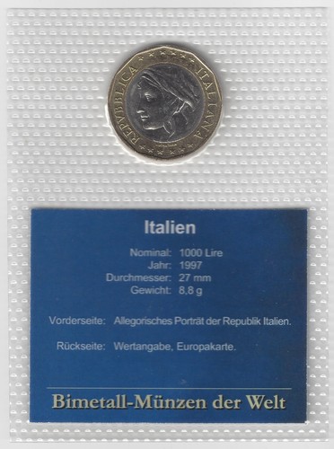 Italien 1000 lire 1997 - italien,
