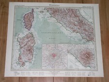 1927 MAPPA ORIGINALE D'EPOCA