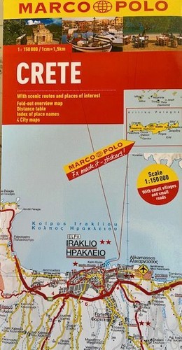 Mappa creta marco polo - creta,, di