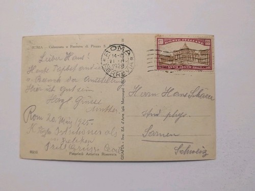 Italien karte 1925 - rom, die