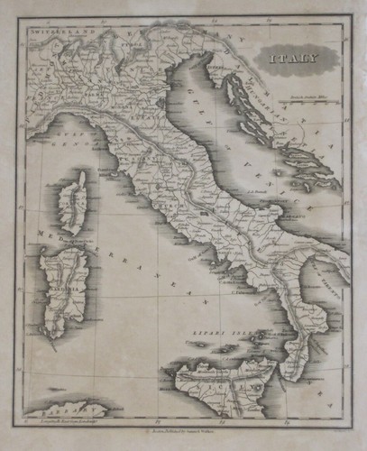 Mappa originale 1834 italia - mappa,