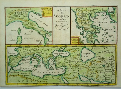 Antica mappa del - , mondo