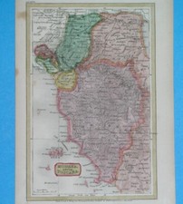 1837 RARA MAPPA ORIGINALE