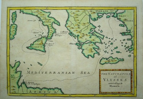 Antica mappa dell antico - mappa, dell'antico