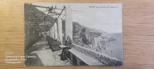 Cartolina amalfi dal convento - cartolina,