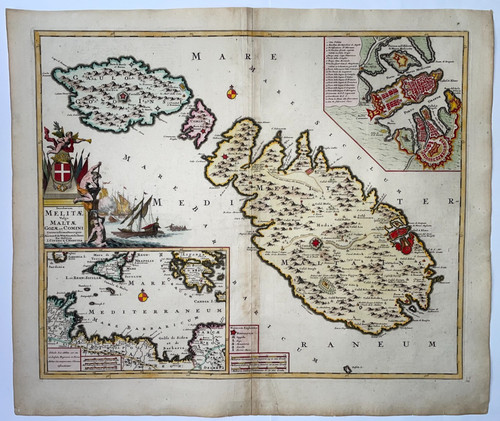 Malta 1720 wit convens - c.,