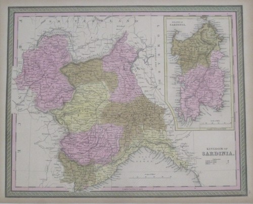 Mappa mitchell originale 1850 - mappa,