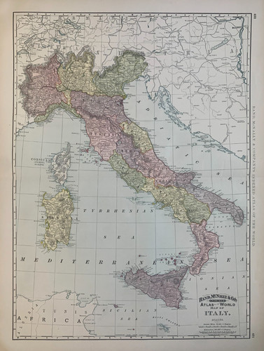 1891 mappa dell italia del - ©1891,