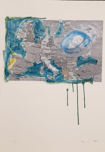 Mario schifano cartina - mario, "la