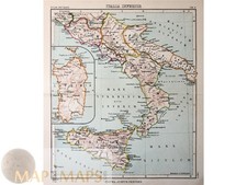 Antica Mappa del Sud Italia e