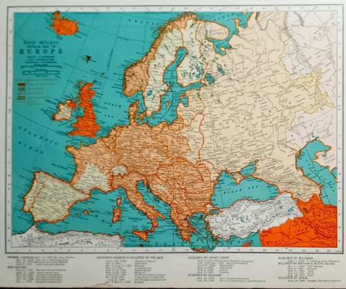 Rara mappa atlante 1941 - mappa,