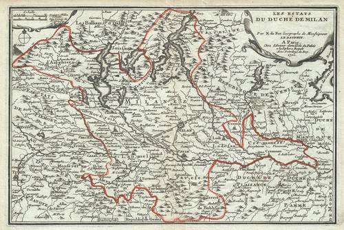 1701 fer map the duchy - of,