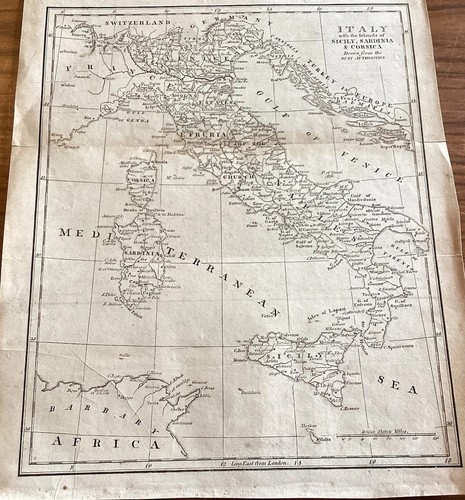 Italy map with the islands - italy,