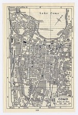1937 MAPPA ORIGINALE D'EPOCA
