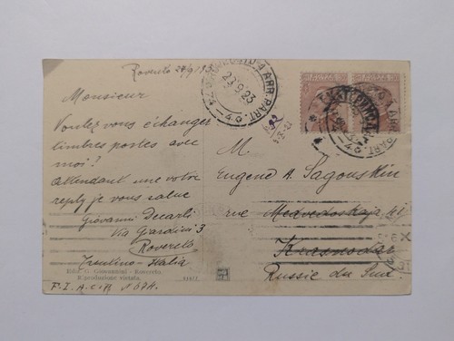 Italien karte 1923 die - italien,