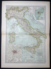 1897 Mappa dell'ITALIA SICILIA